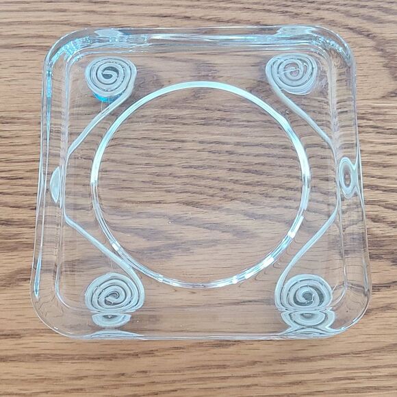 Glass Drink Coaster Embellished with Beads and Wire Hand-Made Water Wine Beer - Picture 10 of 12